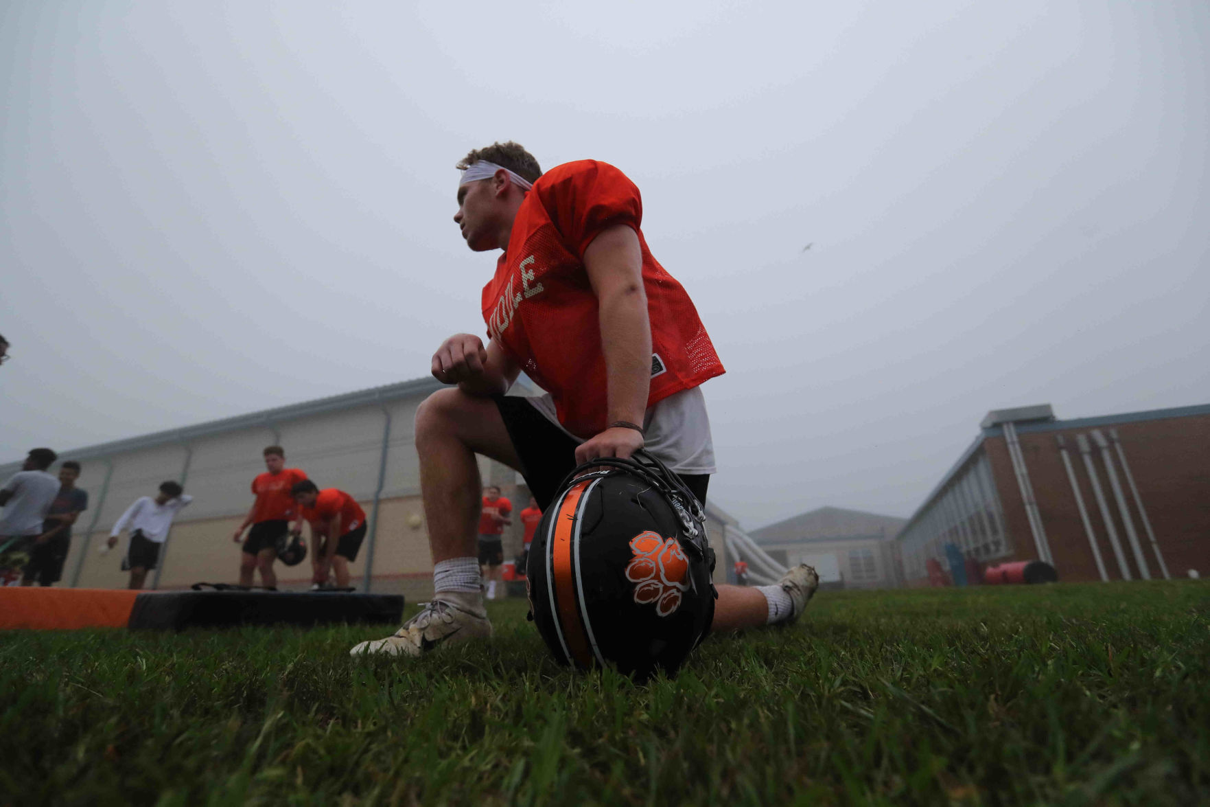 Middle Township High School football practice